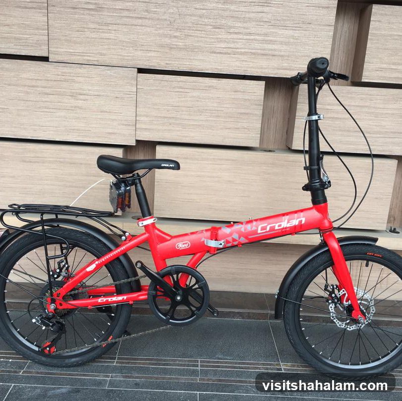 Red Folding Bicycle