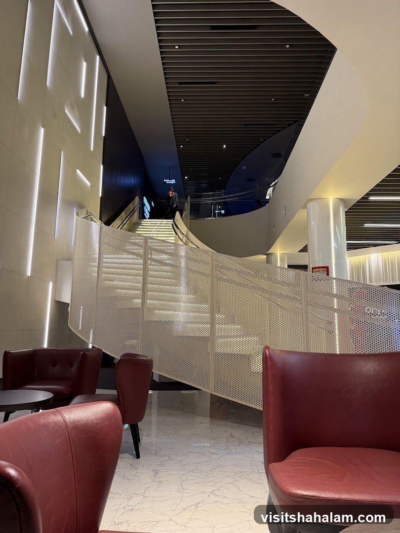 Modern Interior with Staircase and Seating Area