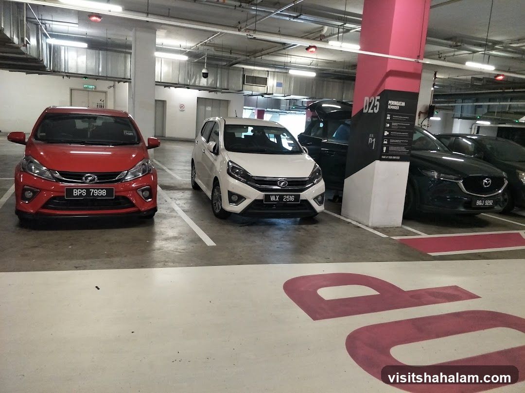 Parking Lot with Cars