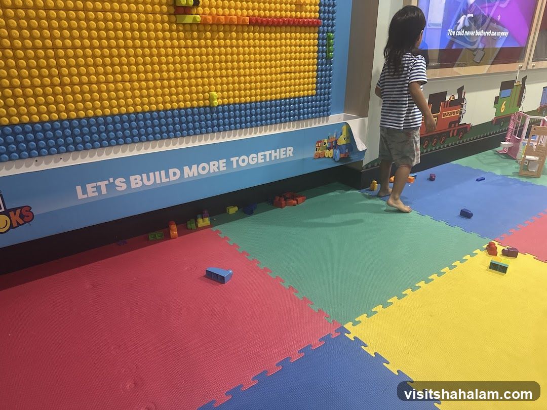 Children's Play Area with Building Blocks