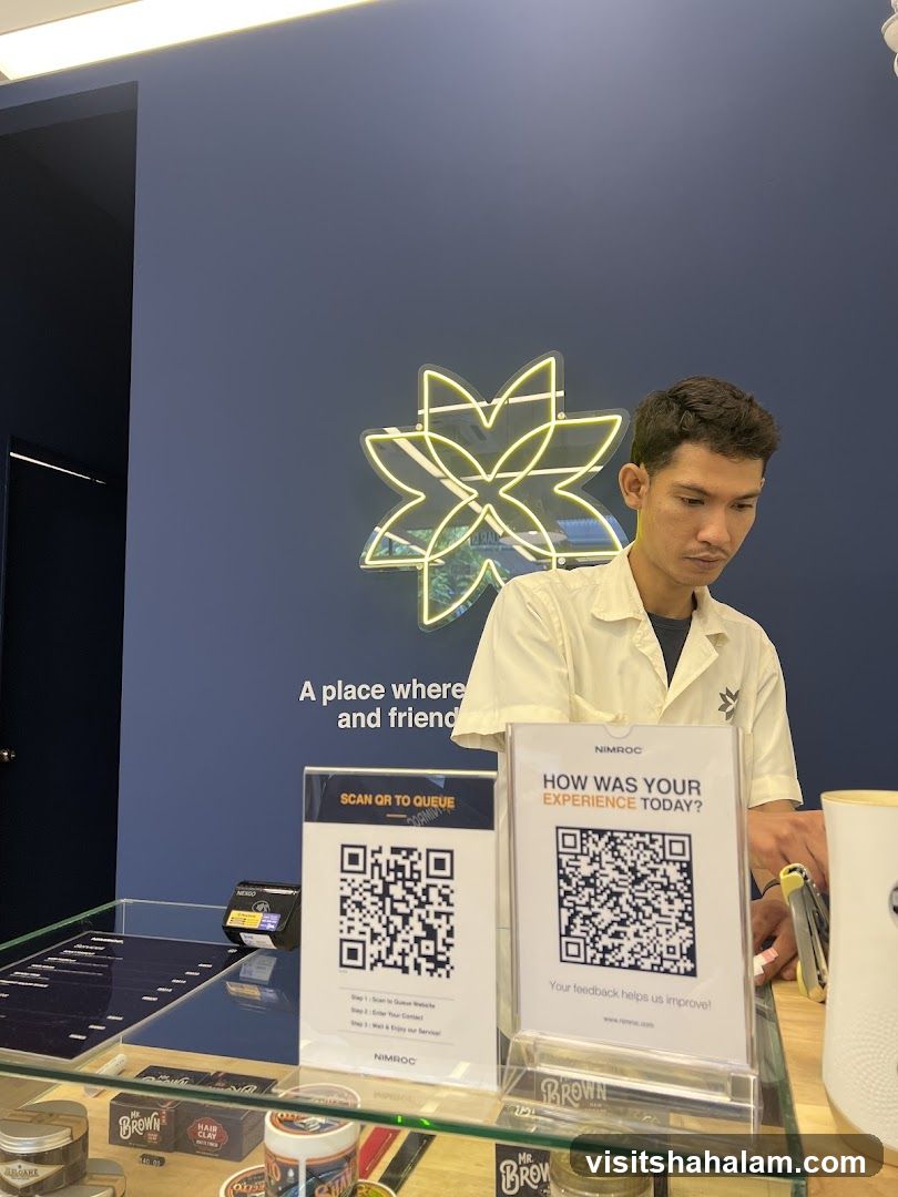 Counter with QR Codes and Products