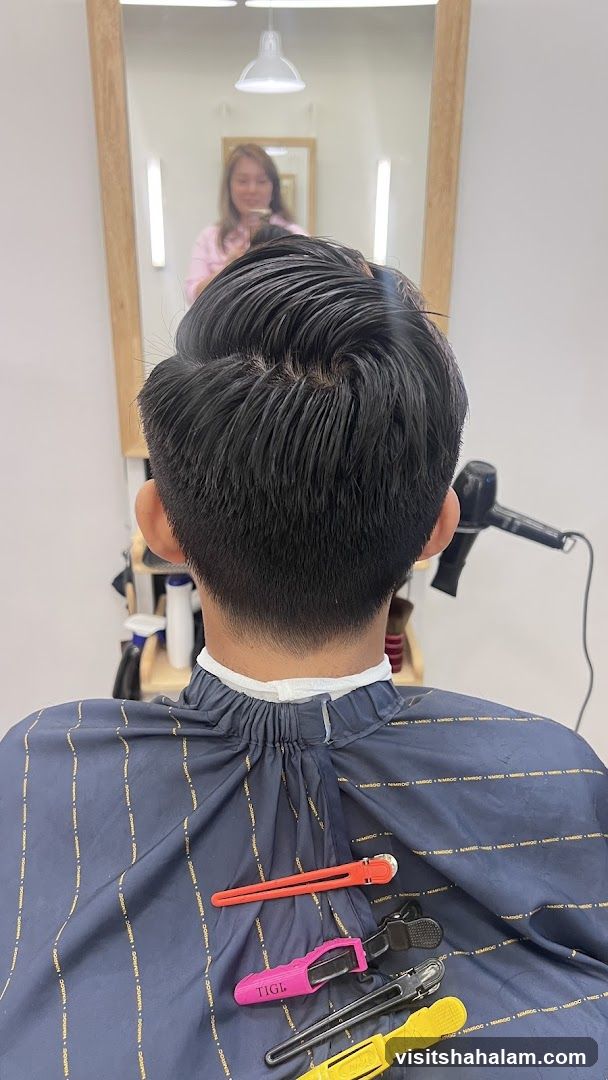 Haircut in Progress