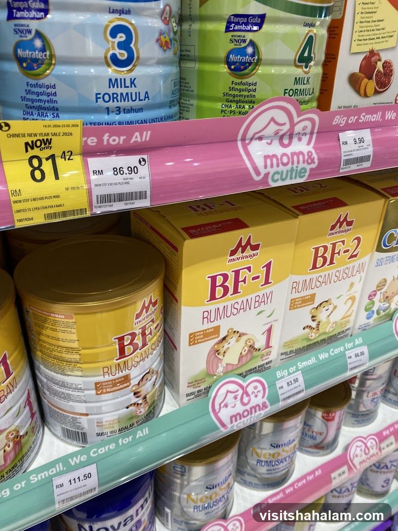 Milk Formula Products on Shelves