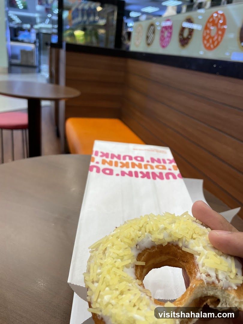 Dunkin' Donuts Interior with Donut