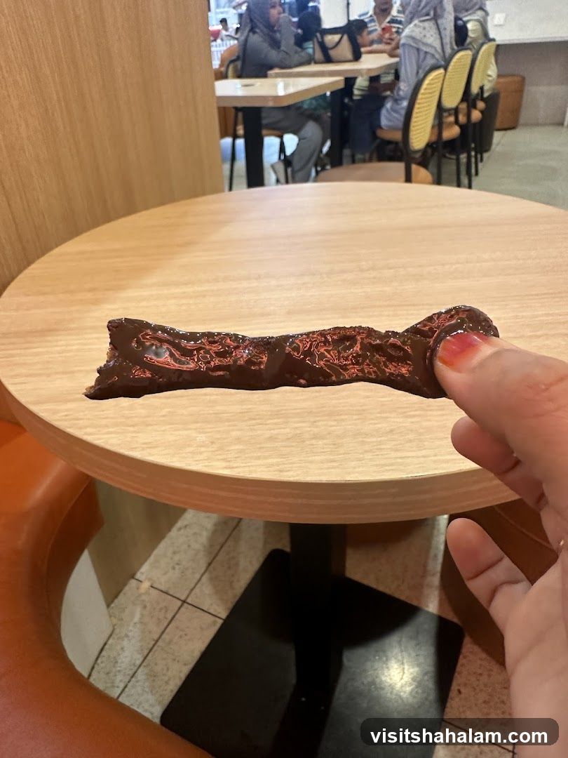 Chocolate-covered snack