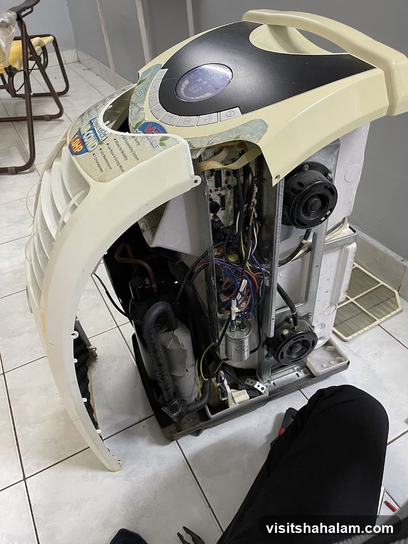 Portable Air Conditioner Under Repair