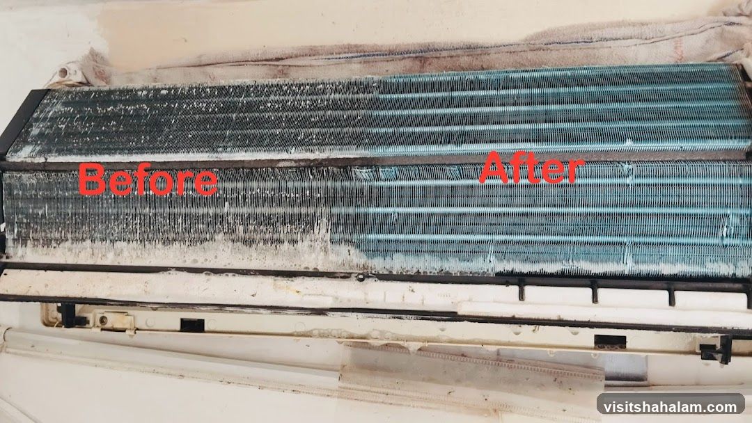 Air Conditioner Cleaning Before and After