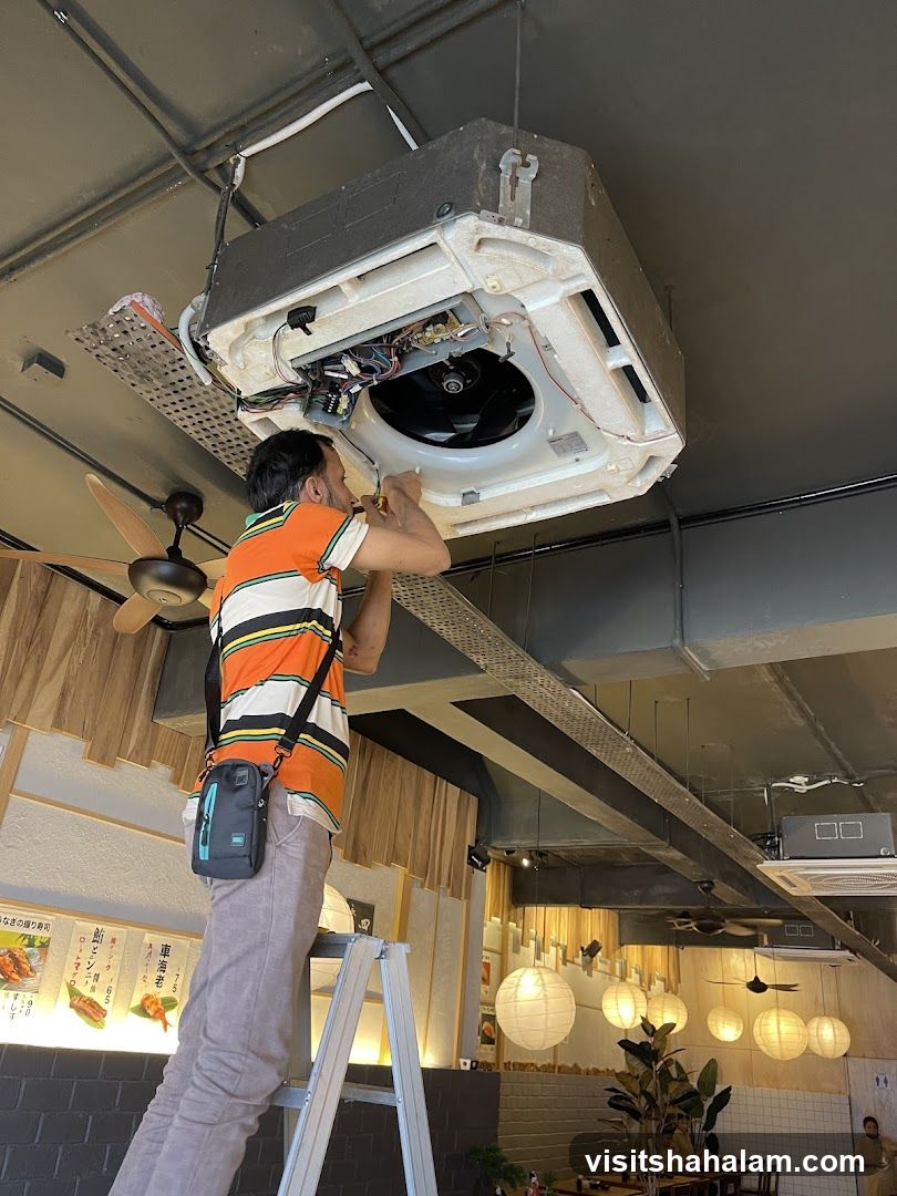 Air conditioning unit repair
