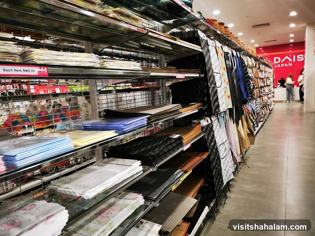 Store Interior with Shelves of Products