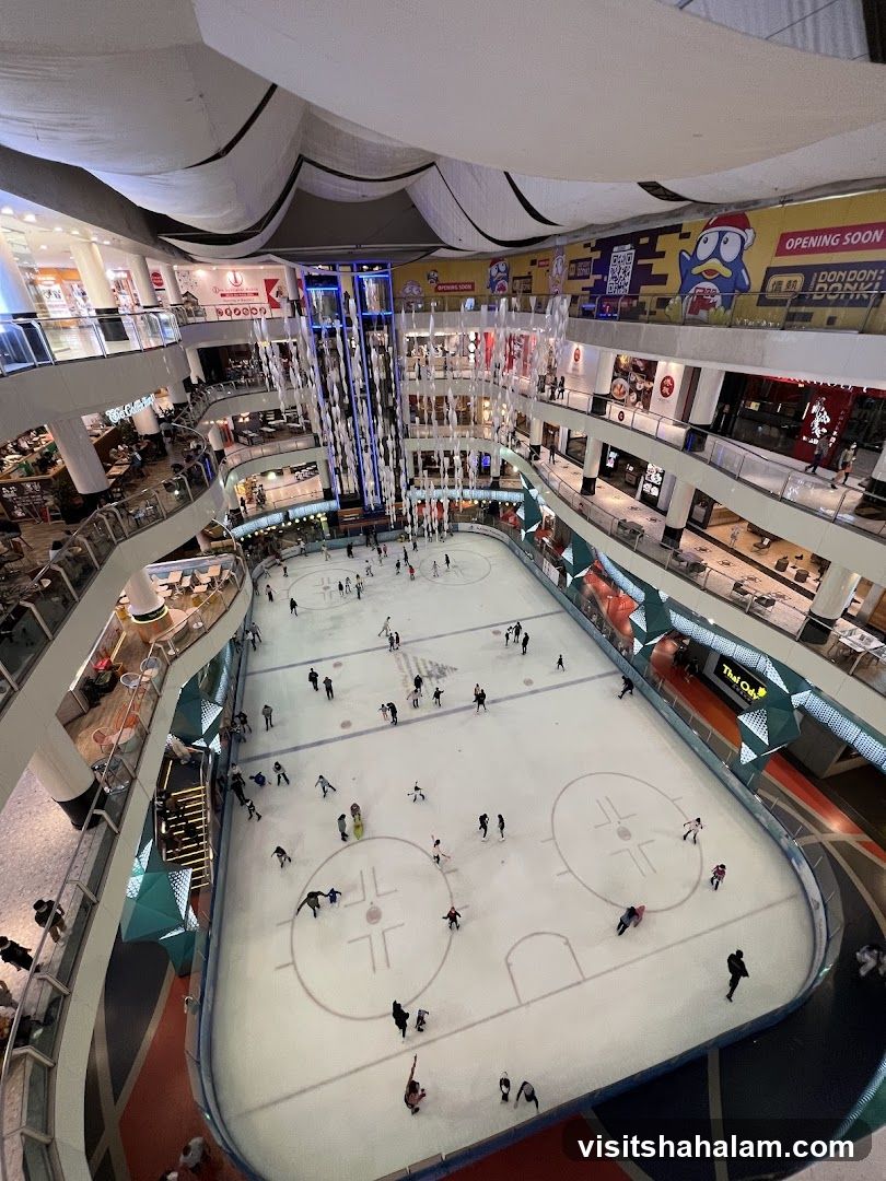 Indoor Ice Skating Rink in a Mall