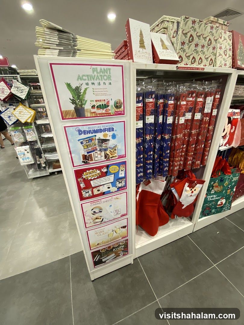 Promotional Display with Household Items