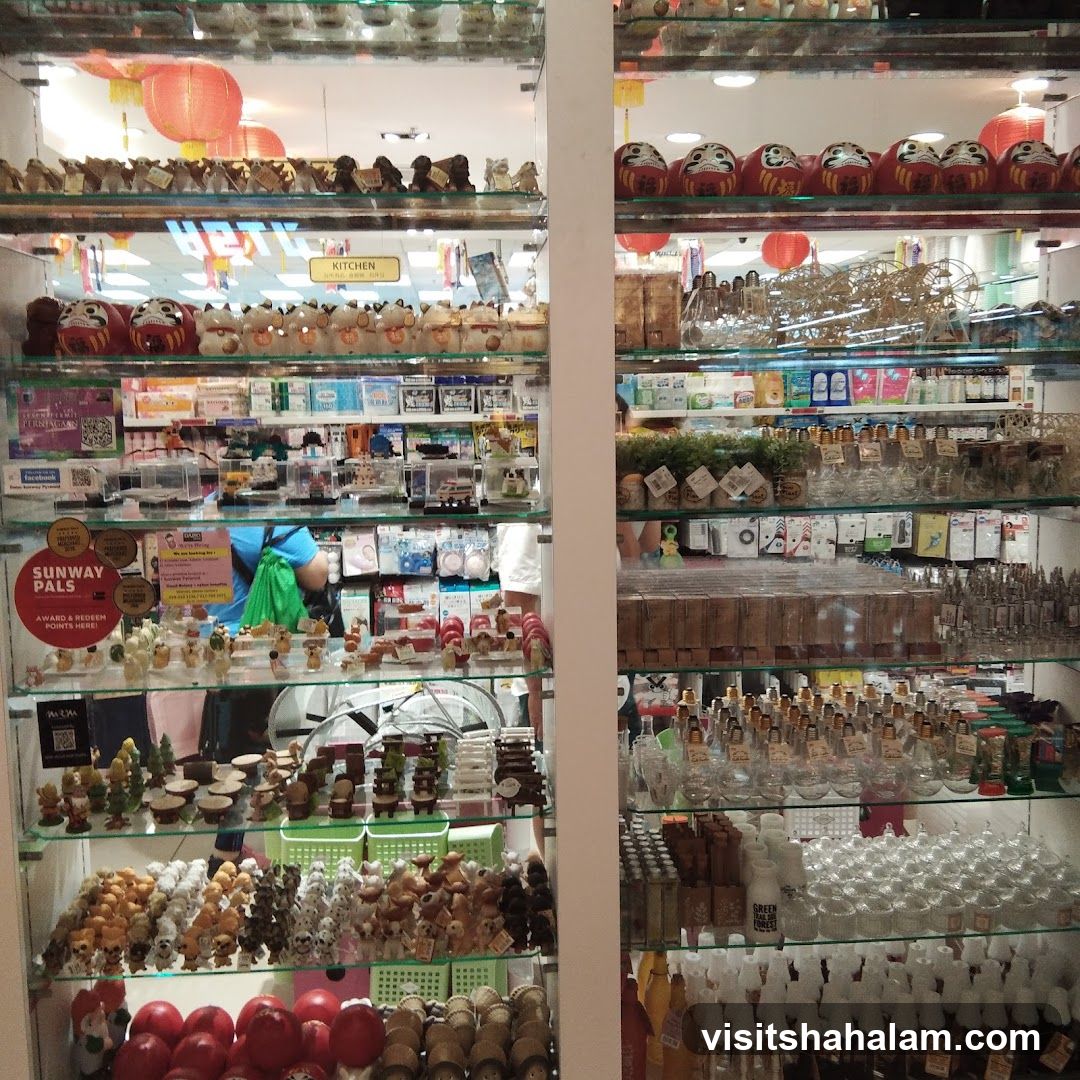 Store Display with Various Items