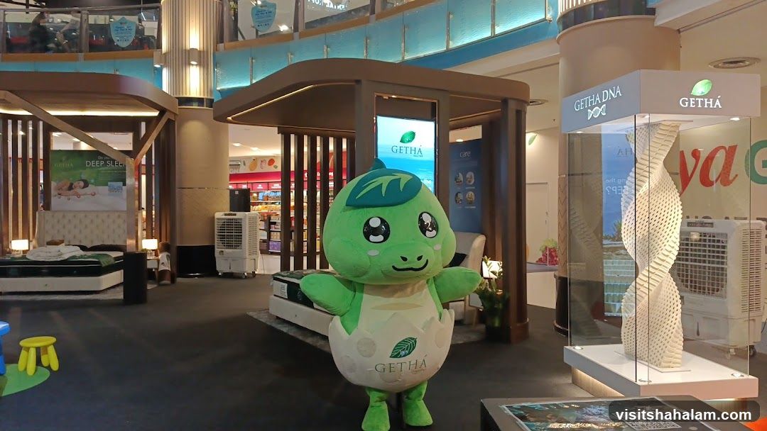 GETHA mascot and display