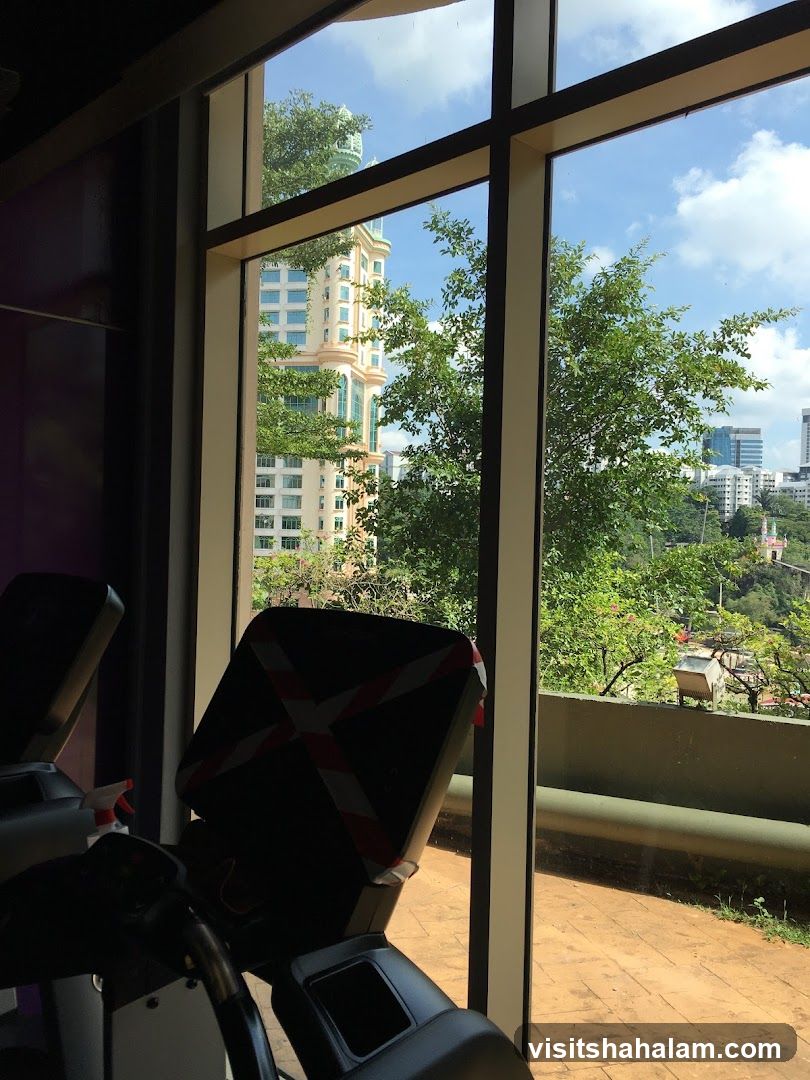 Gym Equipment with City View