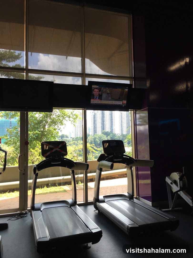 Gym Treadmills with City View