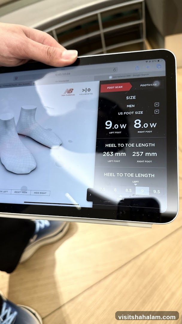 New Balance Foot Scan App