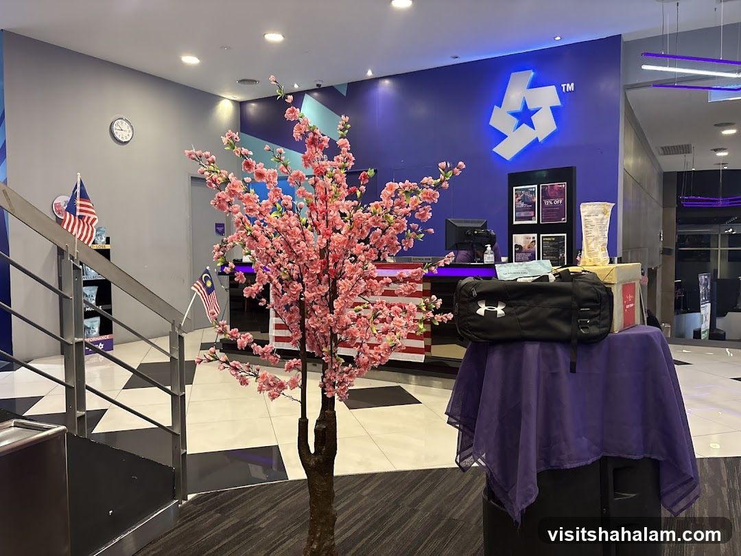 Reception Area with Decorative Tree