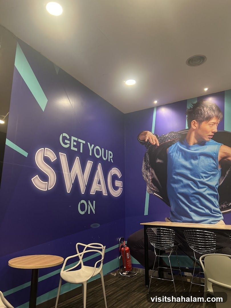 Wall Mural with Text and Image