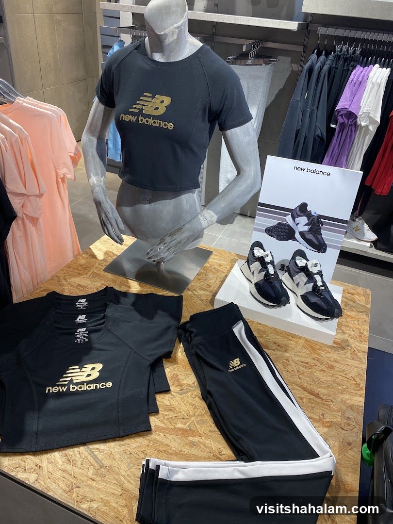 New Balance Apparel and Footwear Display