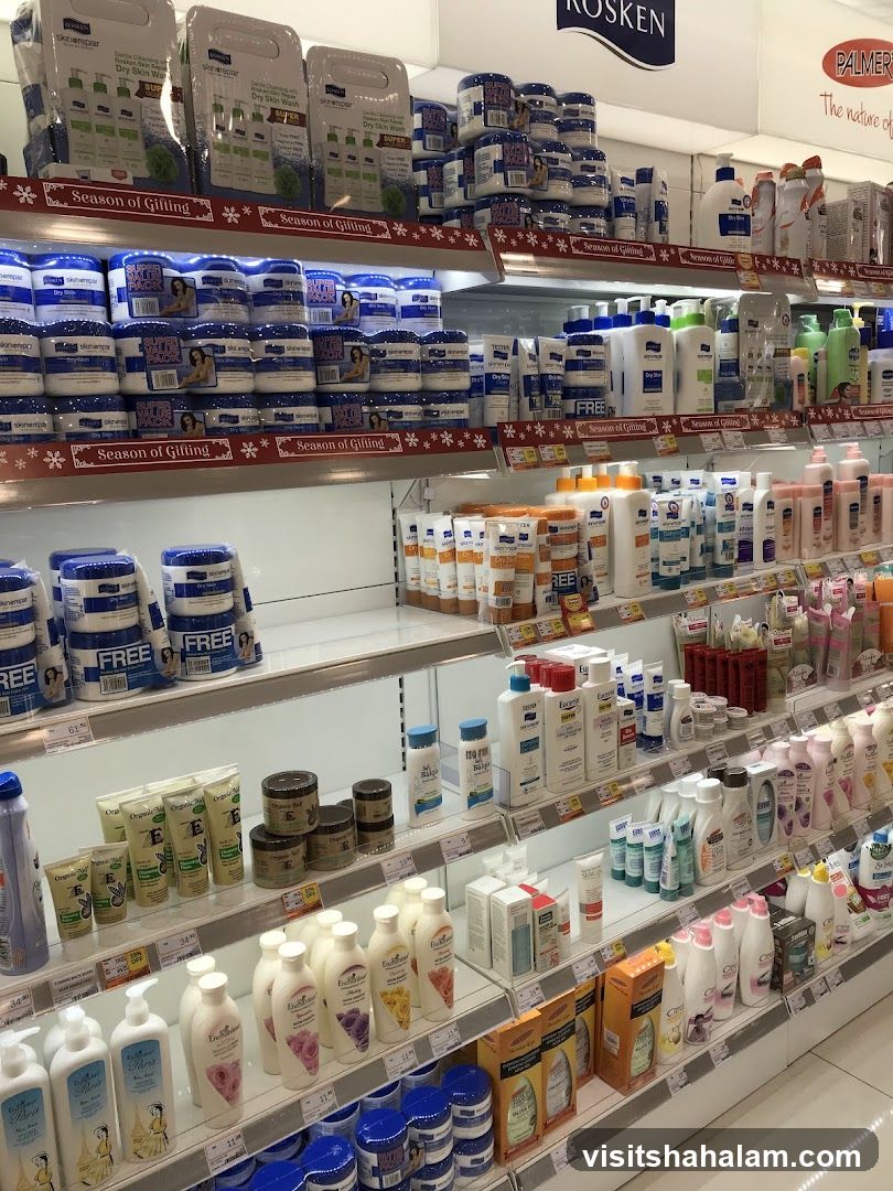 Skincare Products Display