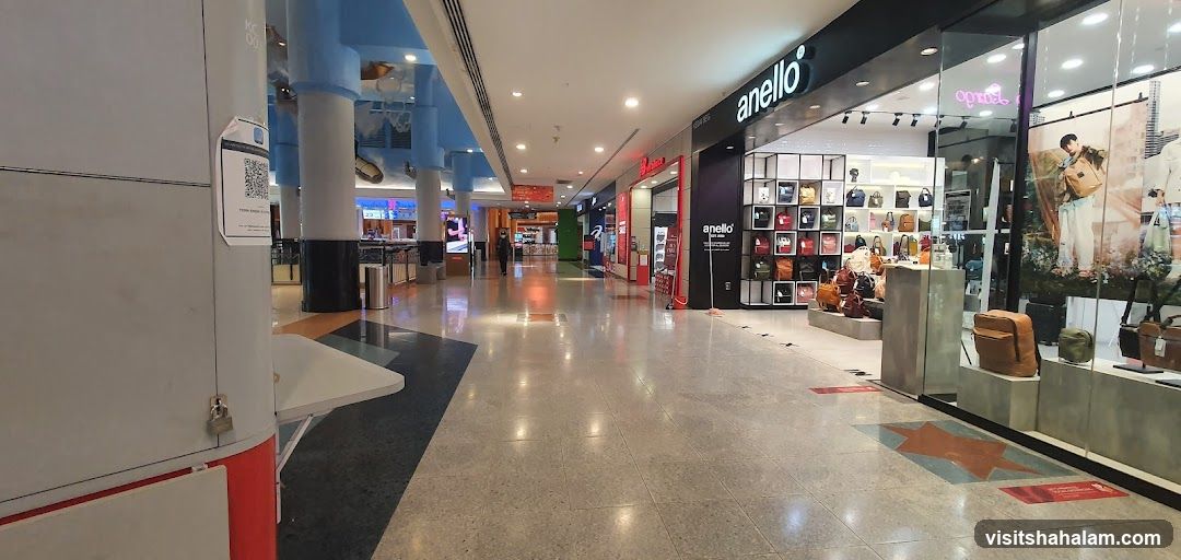 Mall Interior with Shops