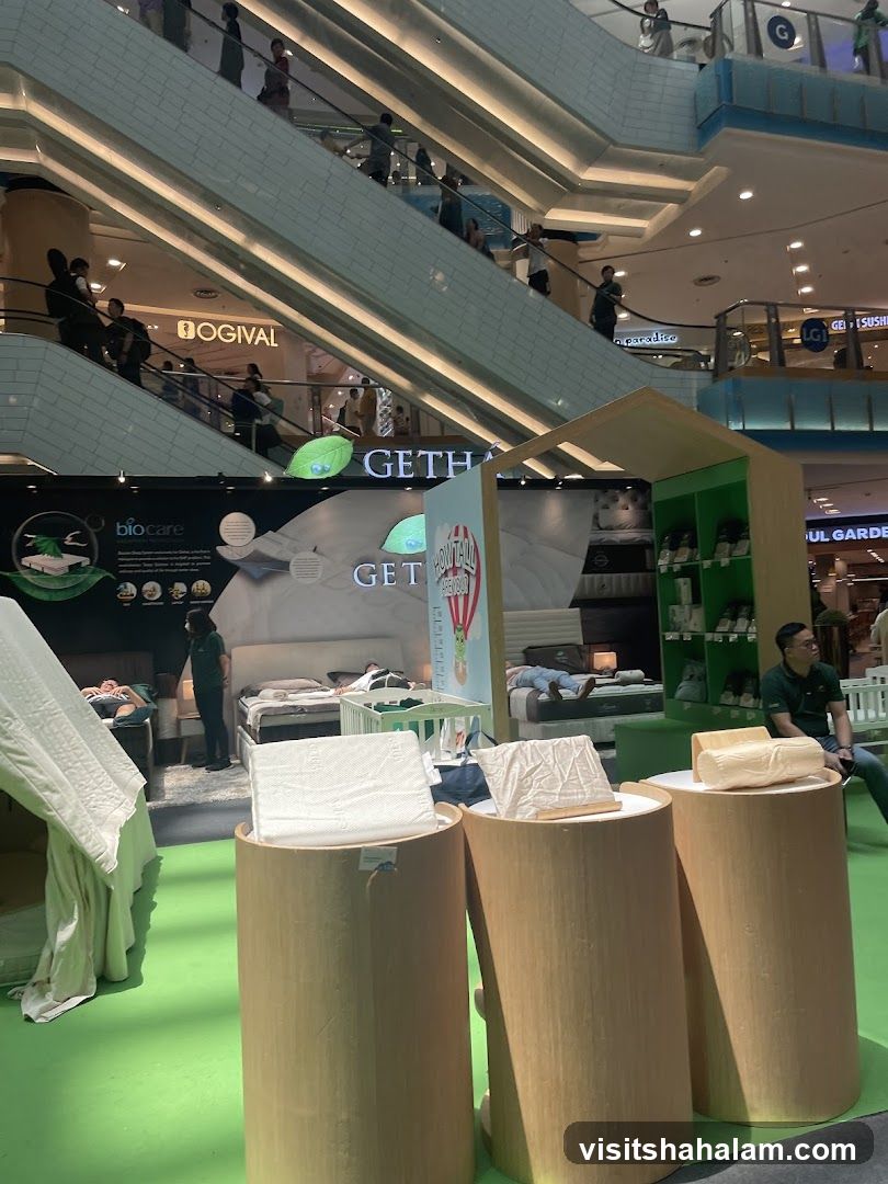 Mattress Display in Shopping Mall