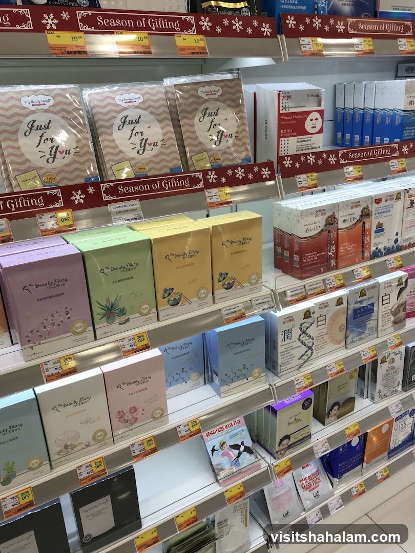 Skincare Products Display