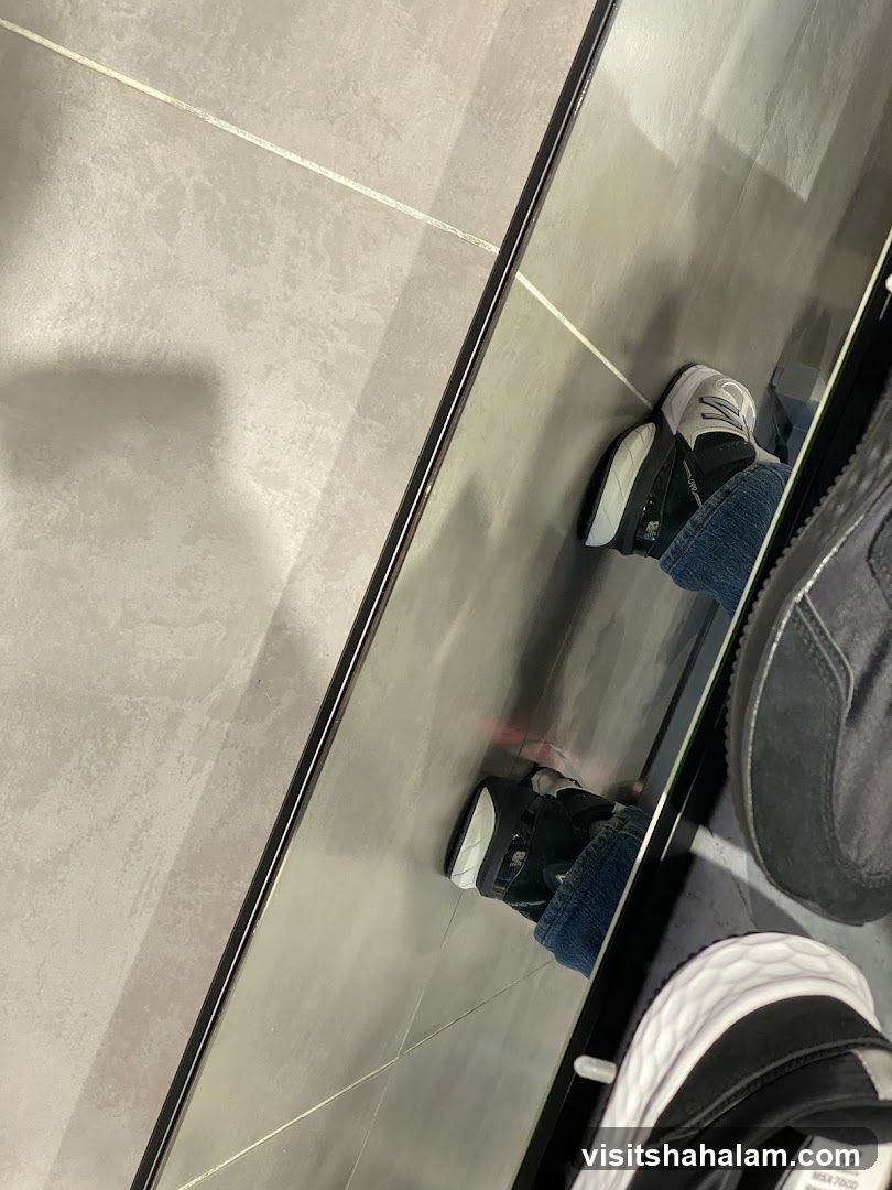 Reflection of Shoes on Floor