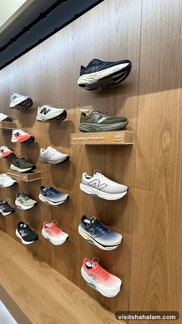 New Balance Shoes Display