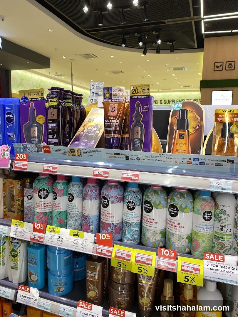 Hair Care Products on Shelves