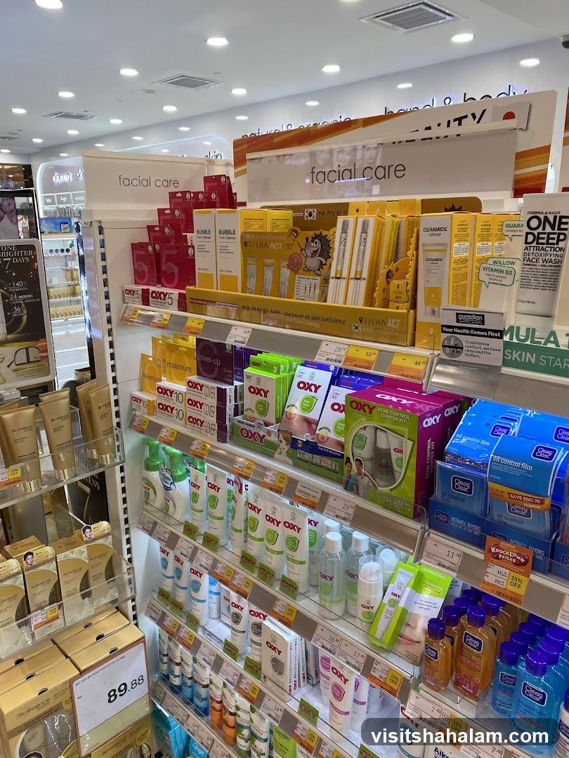 Skincare Products Display