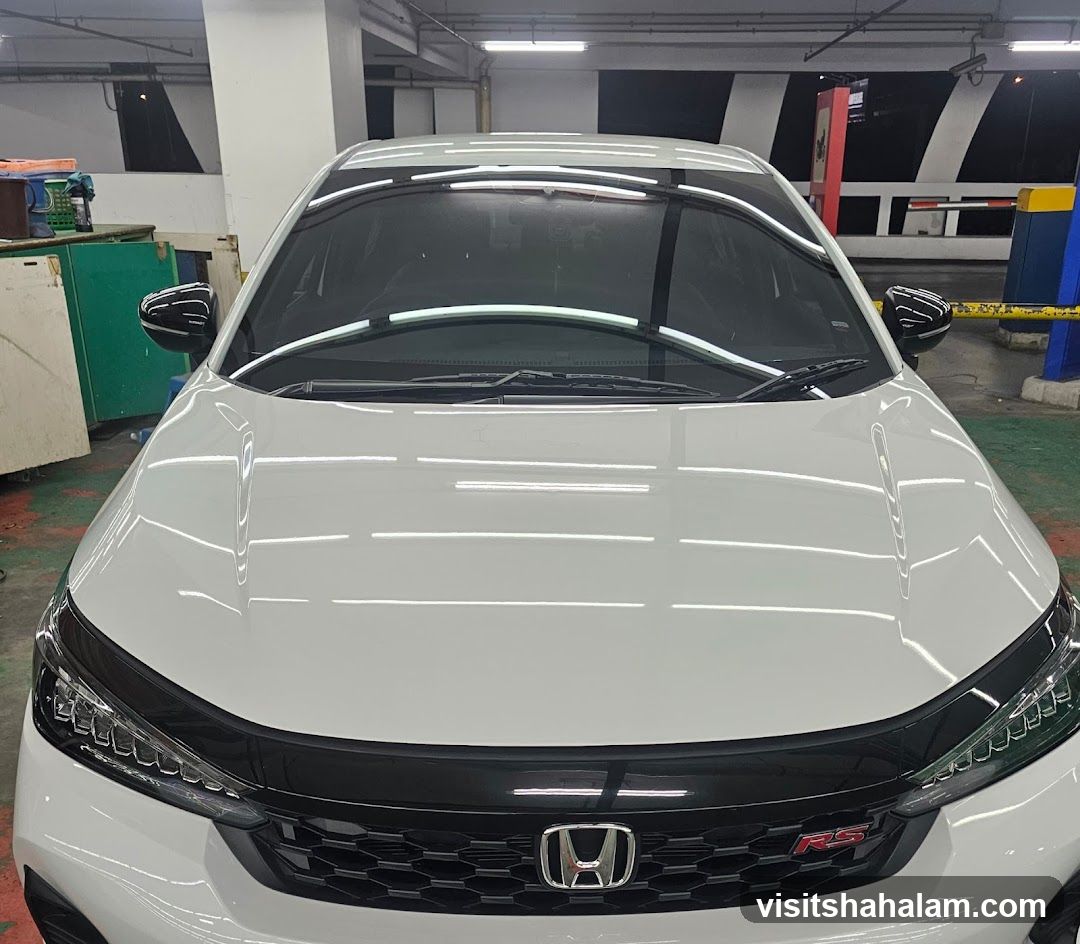 White Honda Car