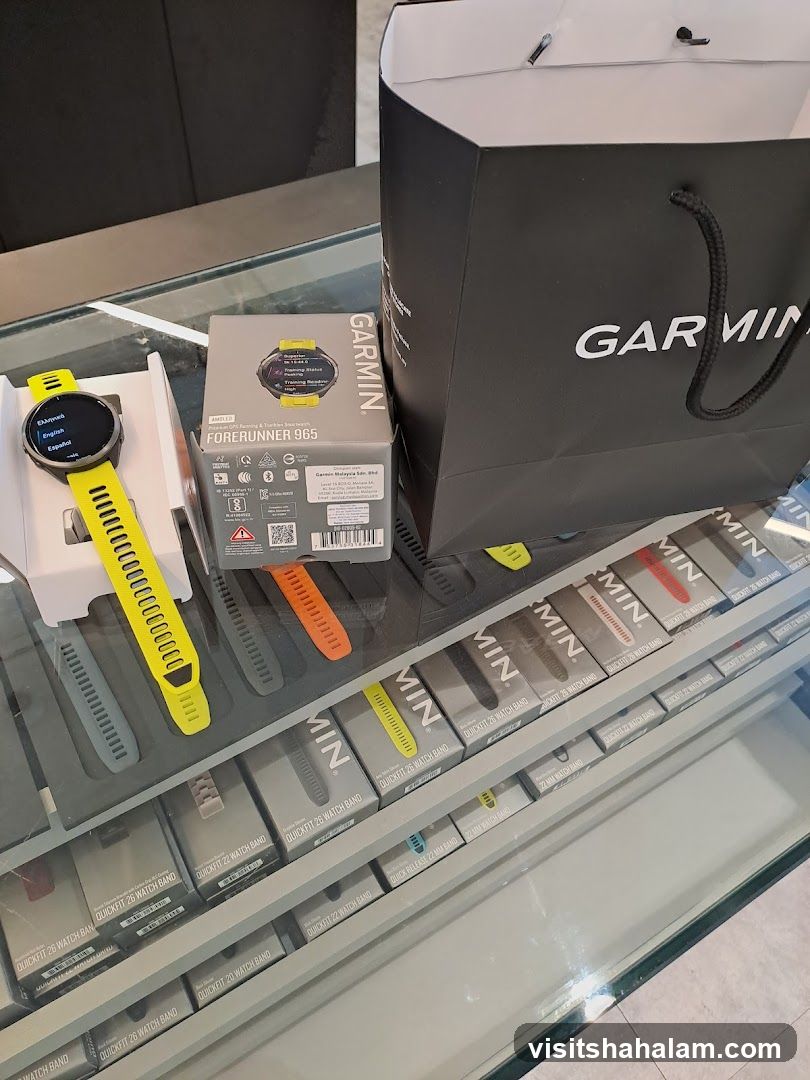 Garmin Smartwatch and Accessories Display