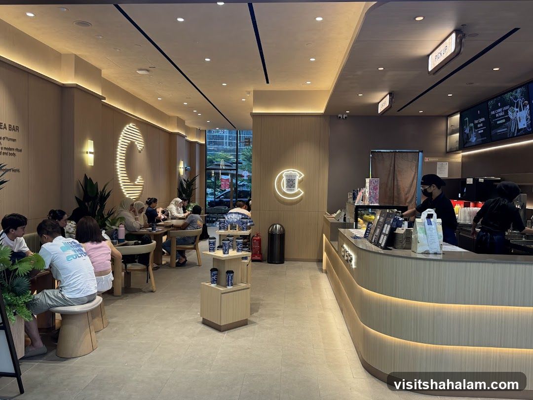 Modern Tea Bar Interior