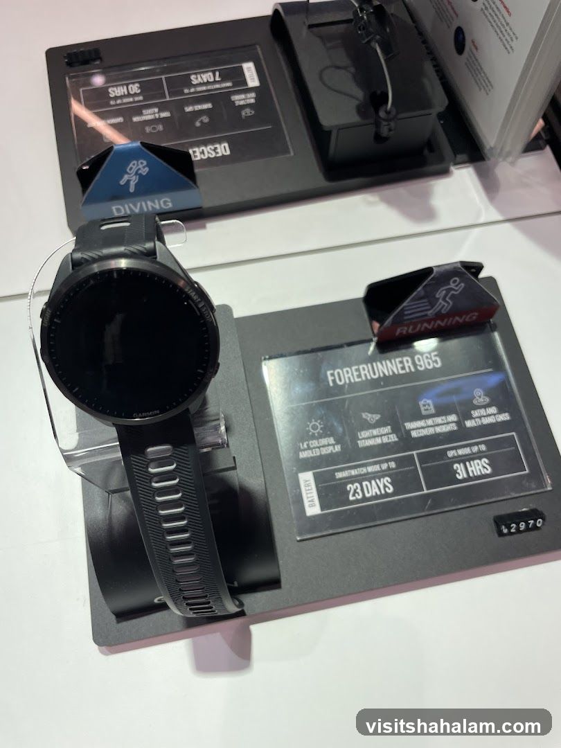 Garmin Forerunner 965 Smartwatch Display