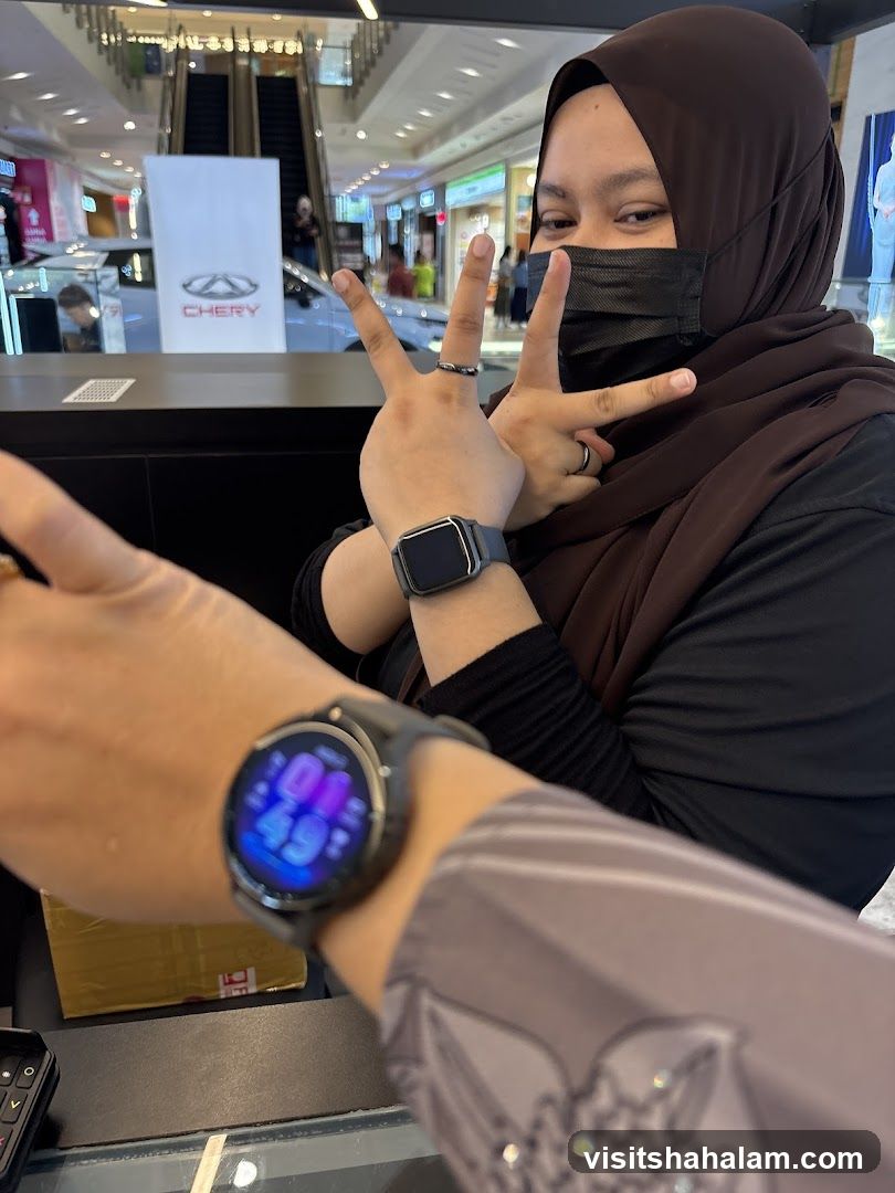 People showing off smartwatches