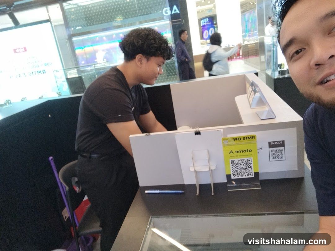 Man at a counter