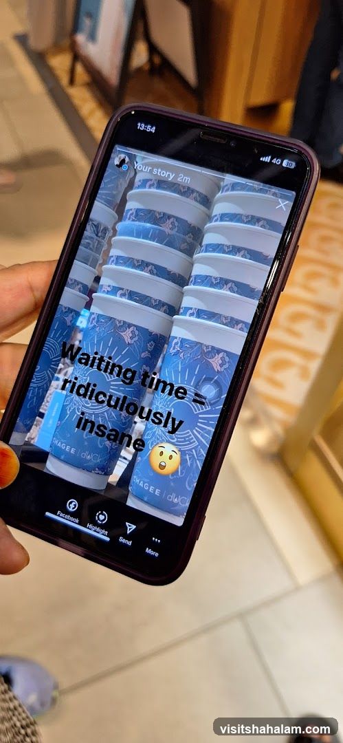 Instagram Story with Coffee Cups