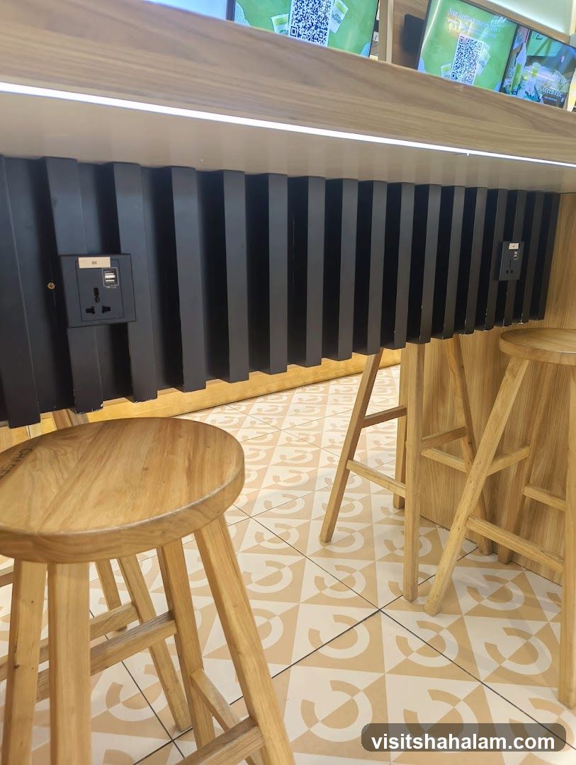 Bar Stools and Charging Outlets