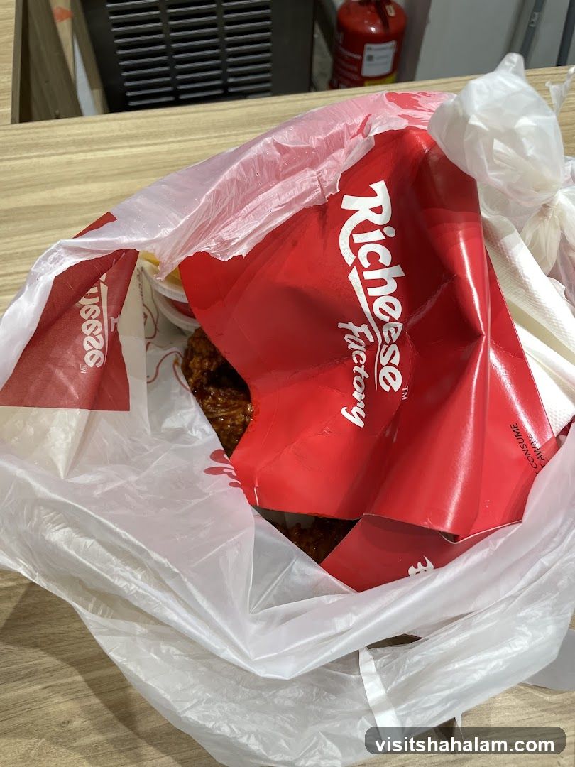 Takeout Bag with Richeese Factory Branding