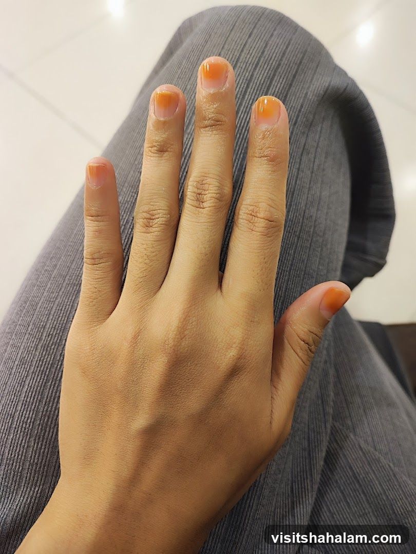 Orange Ombre Nails