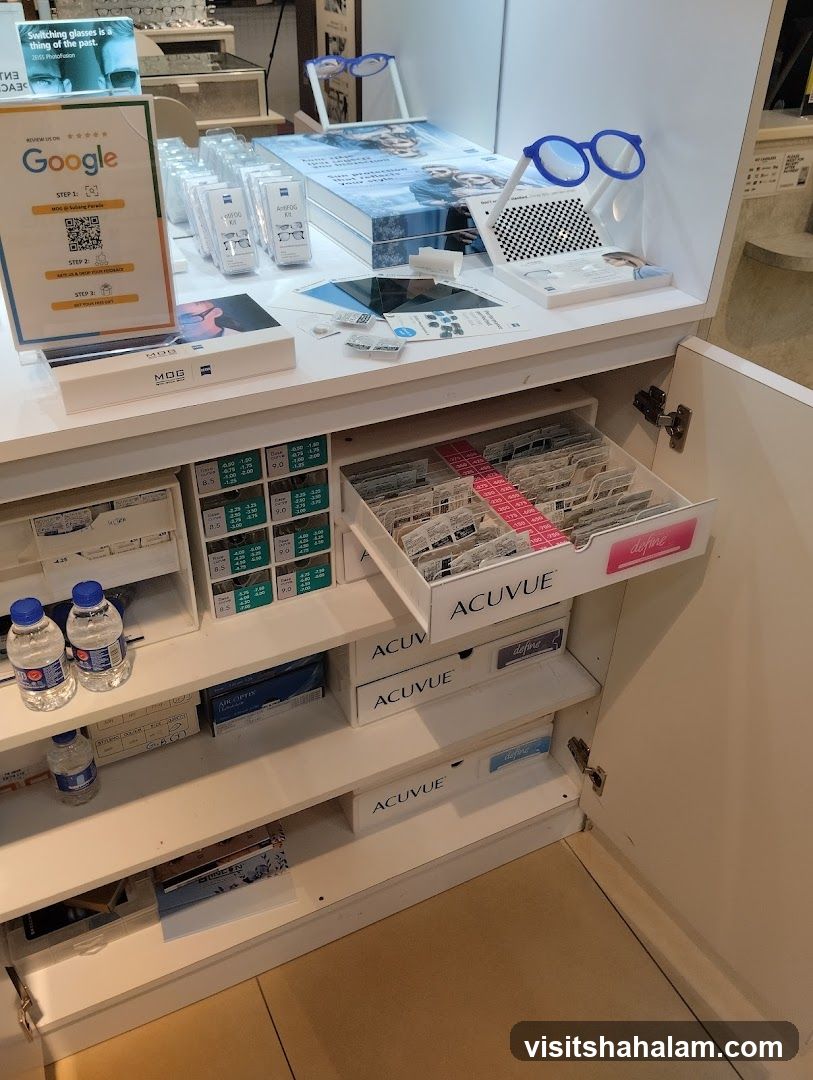 Eyewear and Contact Lens Display