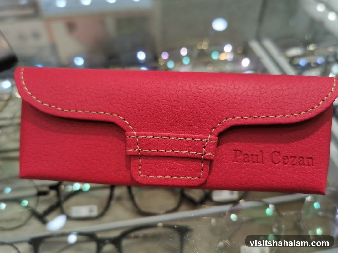 Red Eyeglasses Case