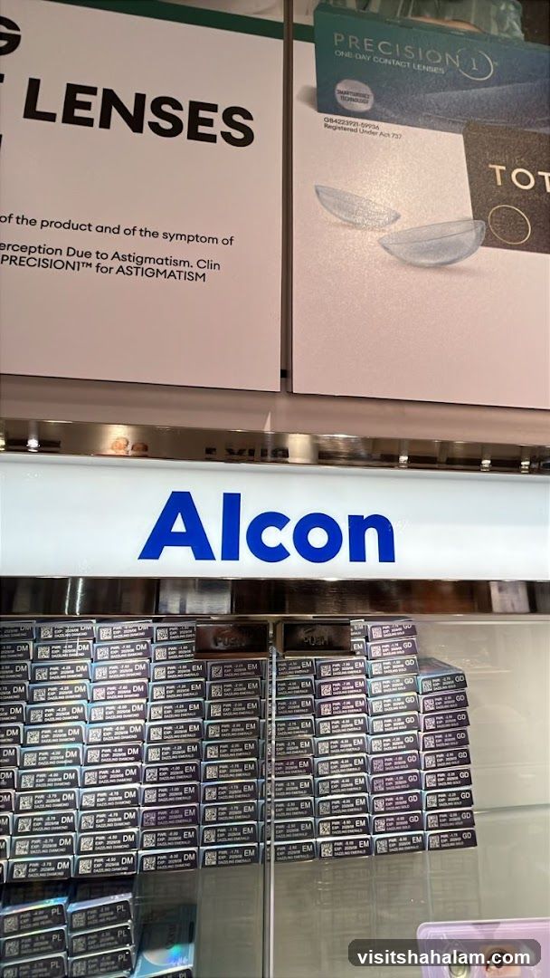 Alcon Contact Lenses Display
