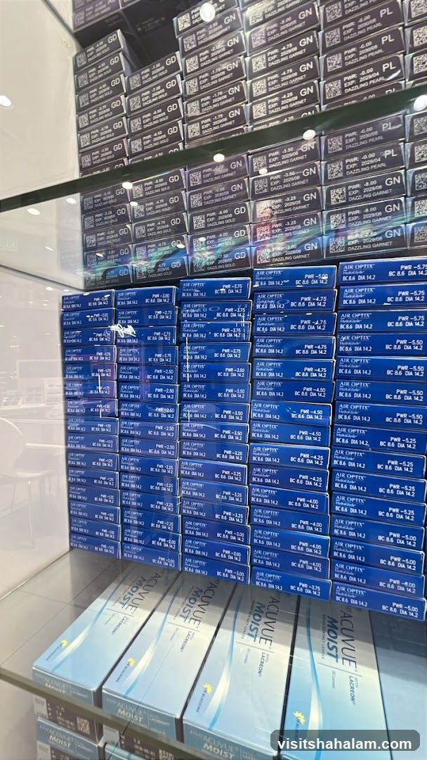 Contact Lenses Display