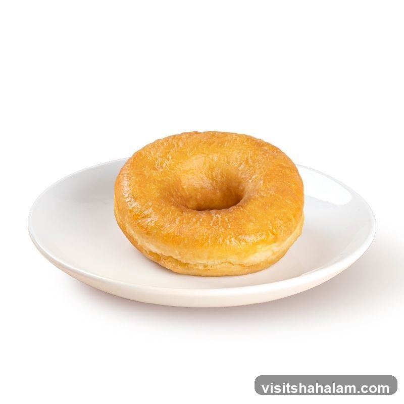 Glazed Donut on Plate