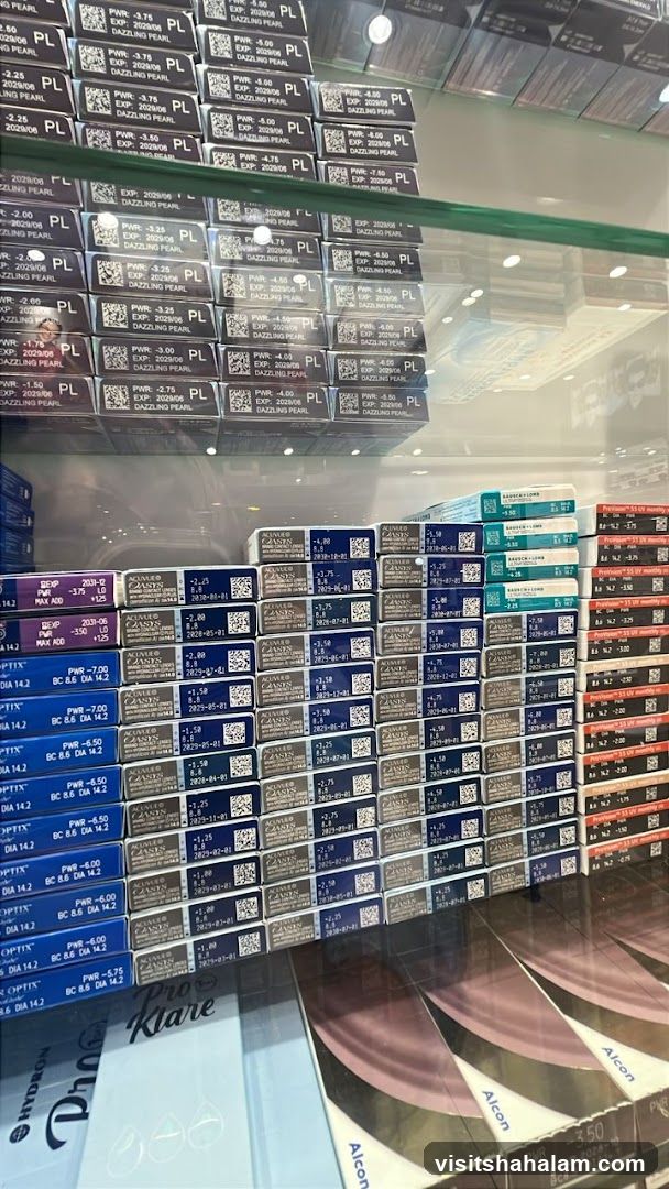 Contact Lenses Display
