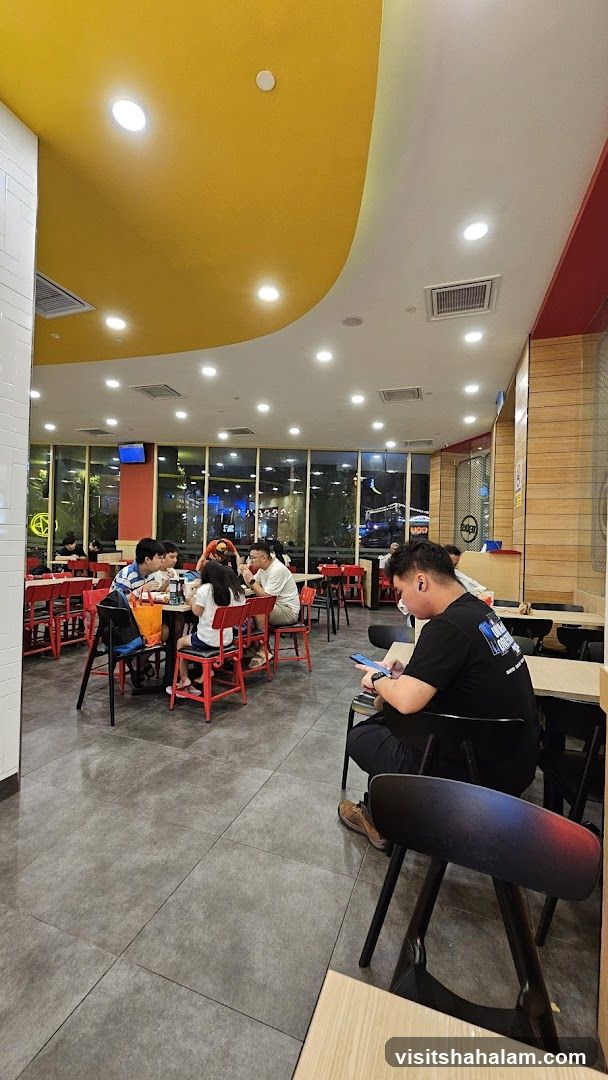 Restaurant Interior with Diners