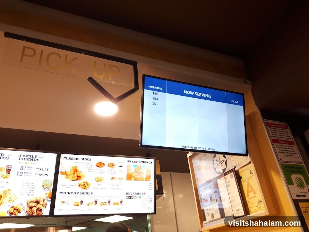 Texas Chicken Order Display