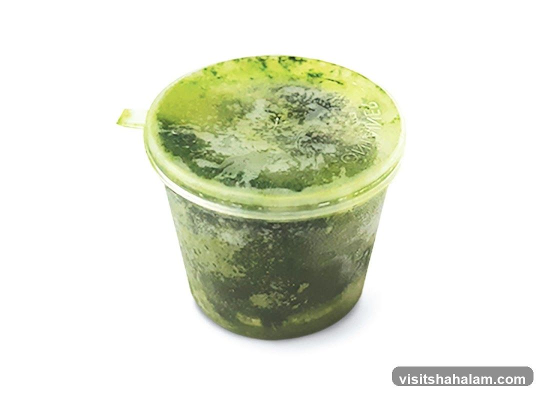 Green Smoothie in a Plastic Cup